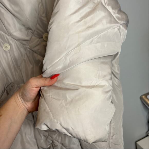 Free People Ella Puffer Coat in Mineral Dust - Picture 6 of 7